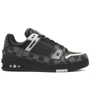 TBkicks L0*1S V*1TT0N Trainer Black Damier