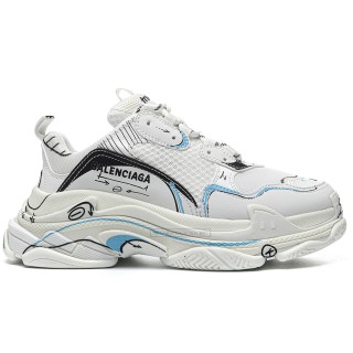 TBkicks Ba1enci*ga Triple S White Black Blue