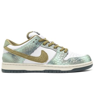 TBkicks Nike SB Dunk Low Alexis Sablone Chameleon  OIL GREEN/DESERT MOSS/WHITE