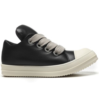 TBkicks R1ck Owens Jumbo Lace Padded Sneaks Low Black Milk