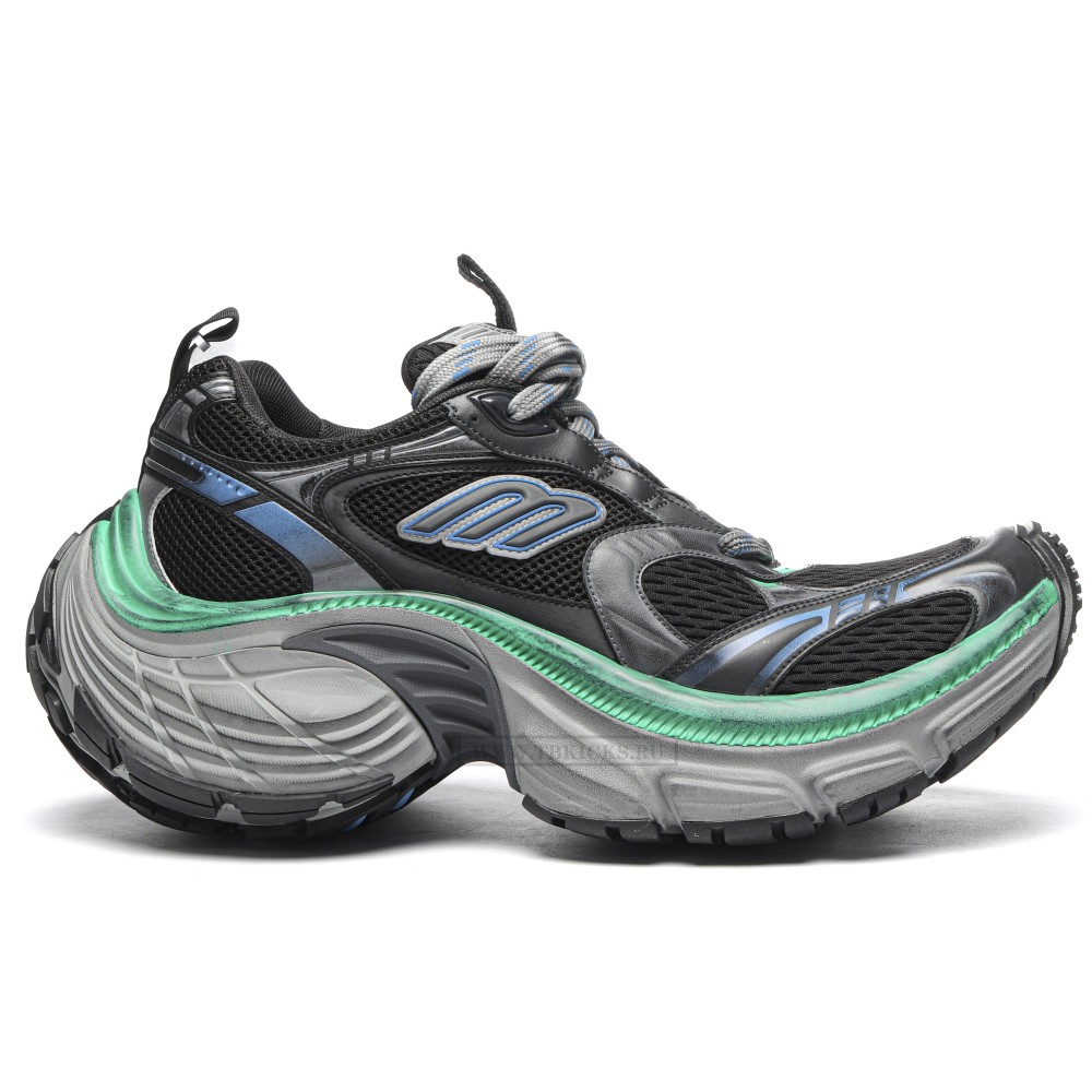 TBkicks Ba1enci*ga 10XL BLK/GREY/BLU/GREEN