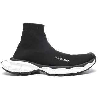 TBkicks Ba1enci*ga 3XL SOCK RECYCLED KNIT BLACK/WHITE