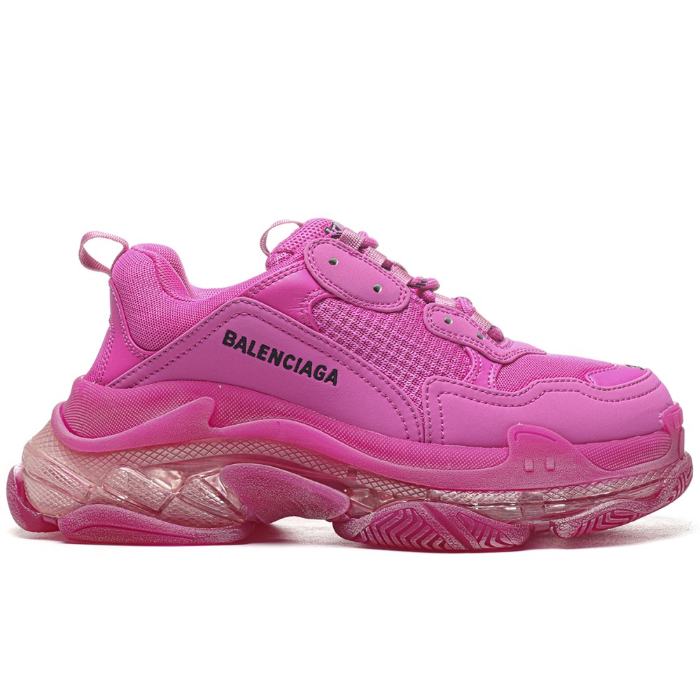 TBkicks Ba1enci*ga Triple S Clear Sole Rose Red Air Cushion (Women's)