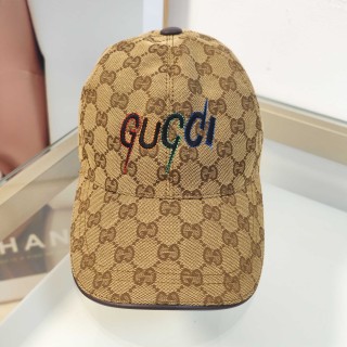 TBkicks GU*CC1 Embroidered Print Hat Brown