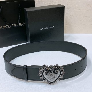 TBkicks Dolce & Gabbana Devotion Belt Black & Silver 50mm