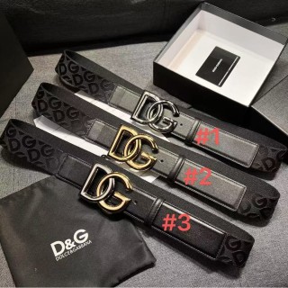 TBkicks Dolce & Gabbana Logo Belt Black 3 Colors 4.0CM
