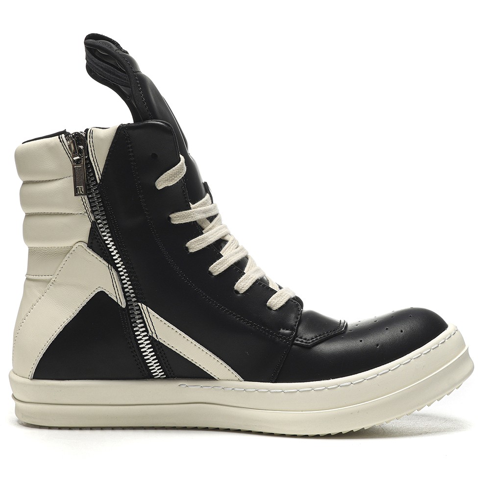 TBkicks R1ck Owens Geobasket High Black Milk