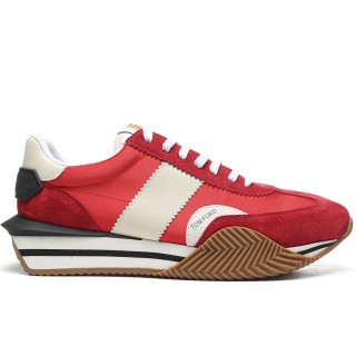 TBkicks Tom Ford Suede Eco-Friendly Material James Sneaker Red/Beige
