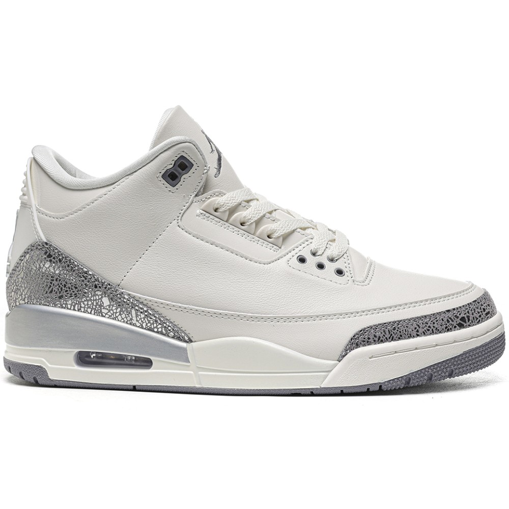 TBkicks Air Jordan 3 Retro Sail Cement Grey