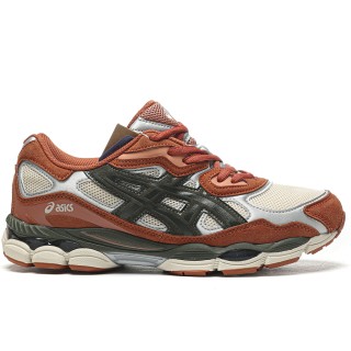 TBkicks ASICS Gel-NYC Oatmeal Forest Green Orange