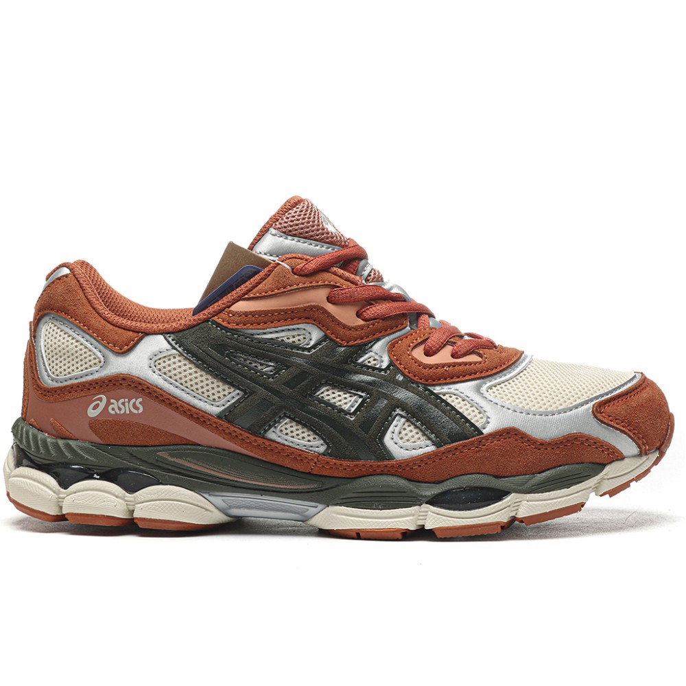 TBkicks ASICS Gel-NYC Oatmeal Forest Green Orange