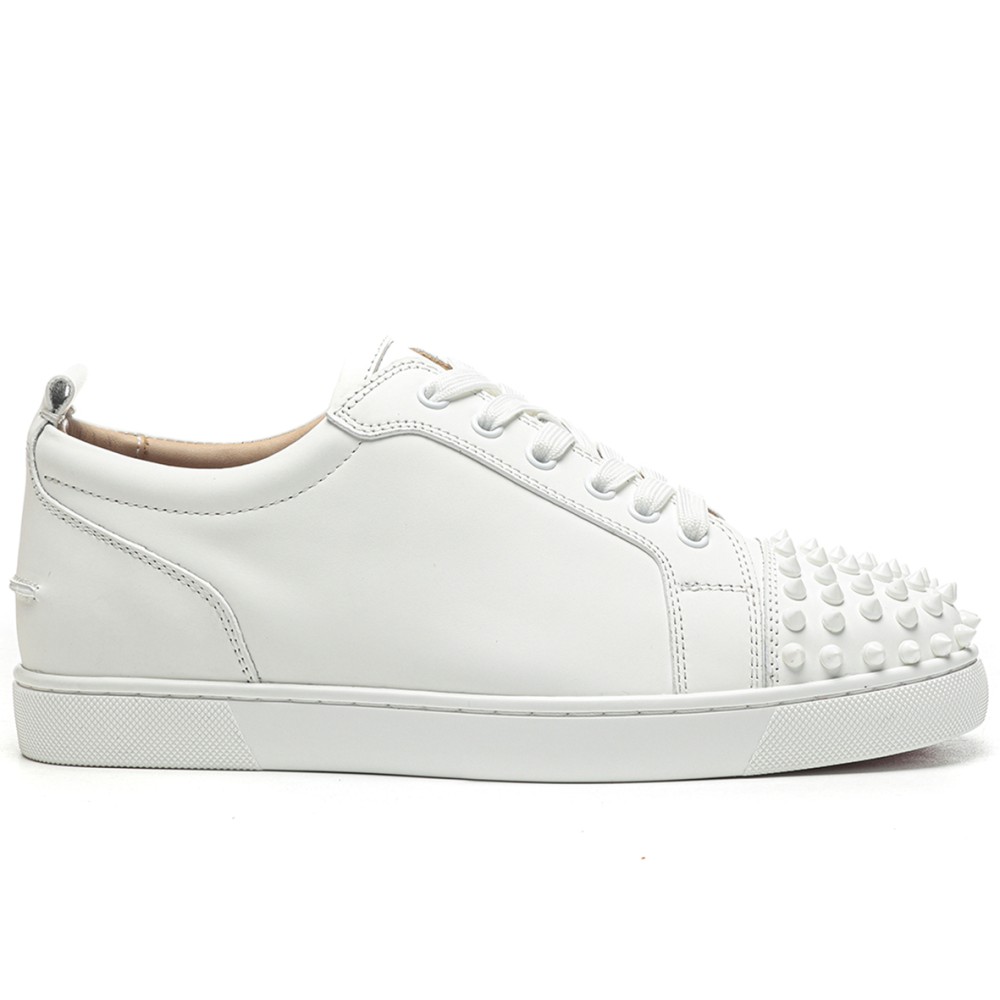 TBkicks Christian Louboutin Louis Junior Spikes White