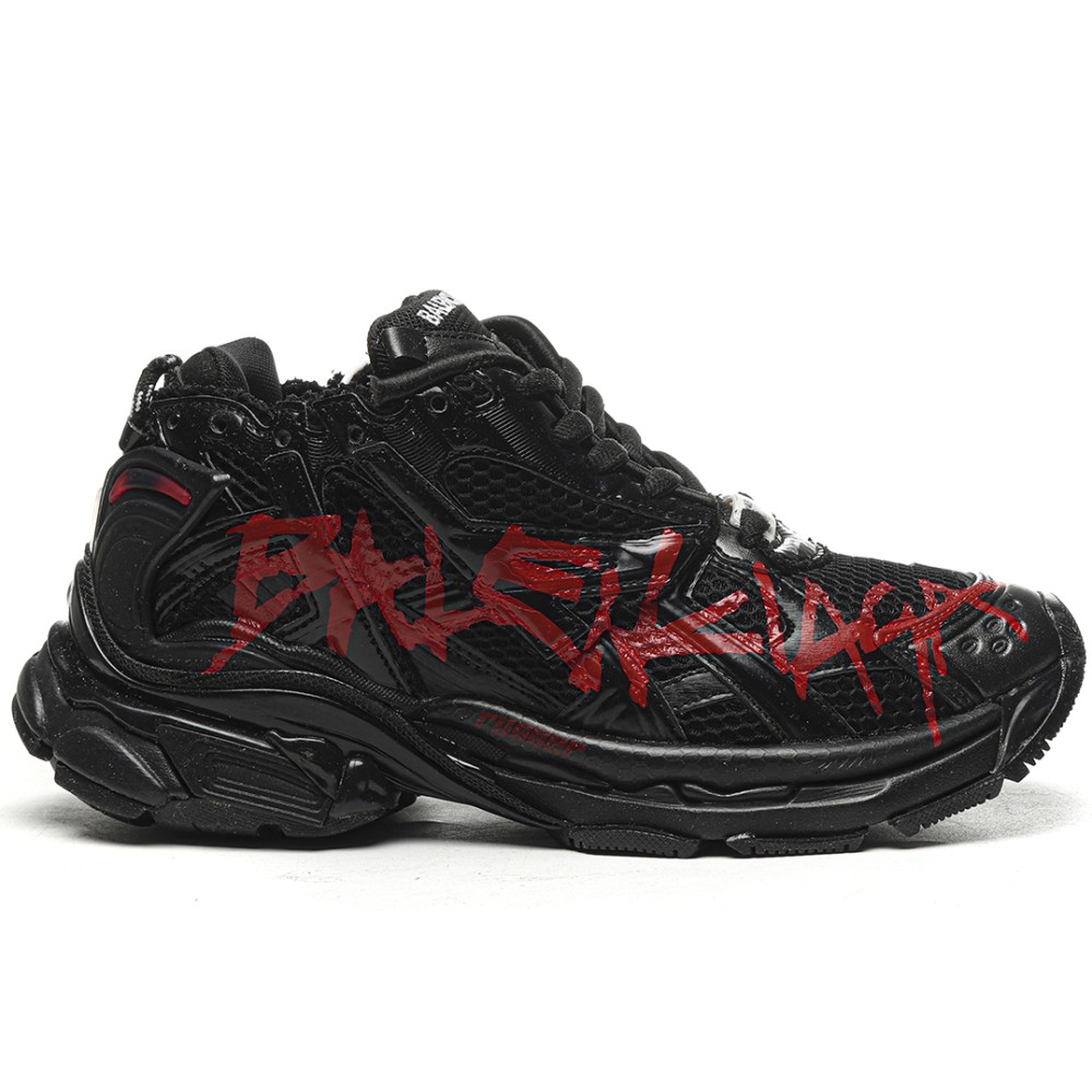 TBkicks Ba1enci*ga Runner Graffiti Black/Red