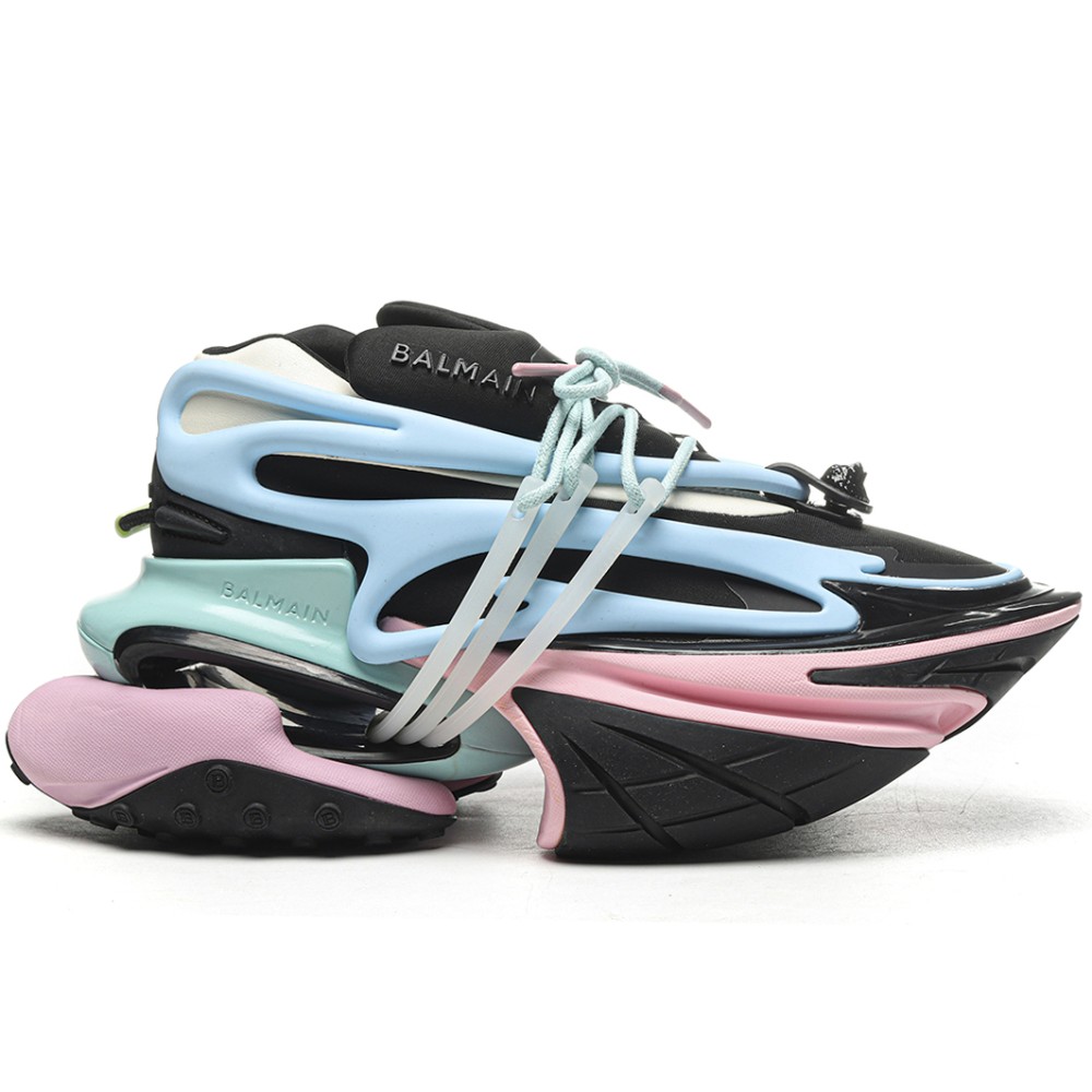 TBkicks Balmain Unicorn Low-Top Black/Sky Blue