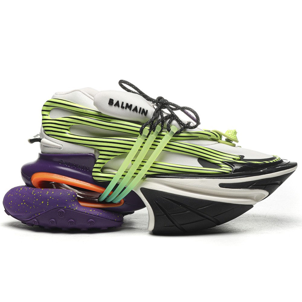TBkicks Balmain Unicorn Low-Top White/Green/Purple