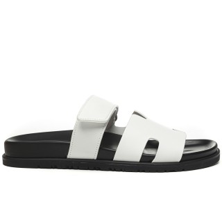 TBkicks Hermes Chypre Sandal Calfskin Leather White