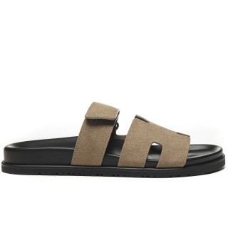 TBkicks Hermes Chypre Sandal Suede Brown