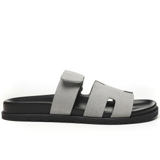 TBkicks Hermes Chypre Sandal Suede Grey