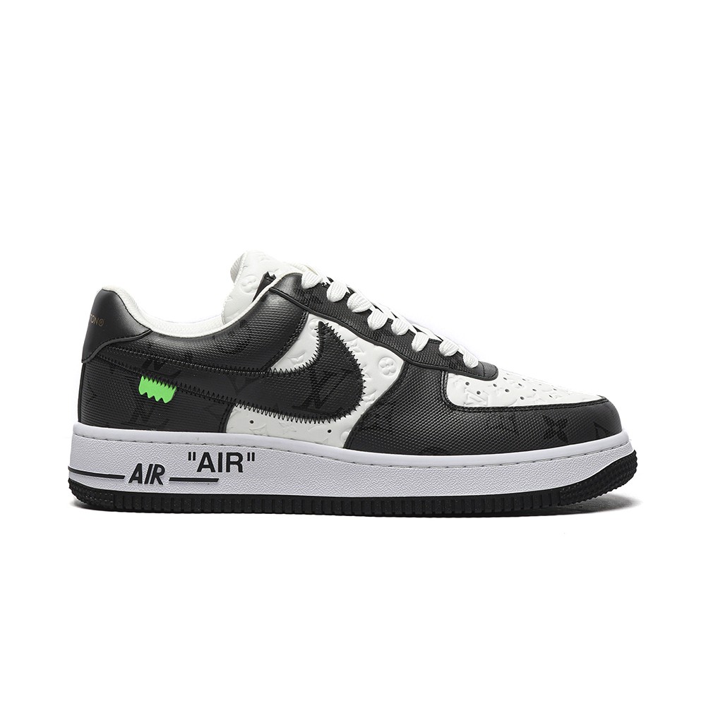TBkicks Lou1s Vu1tton Nike Air Force 1 Low By Virgil Abloh White Black