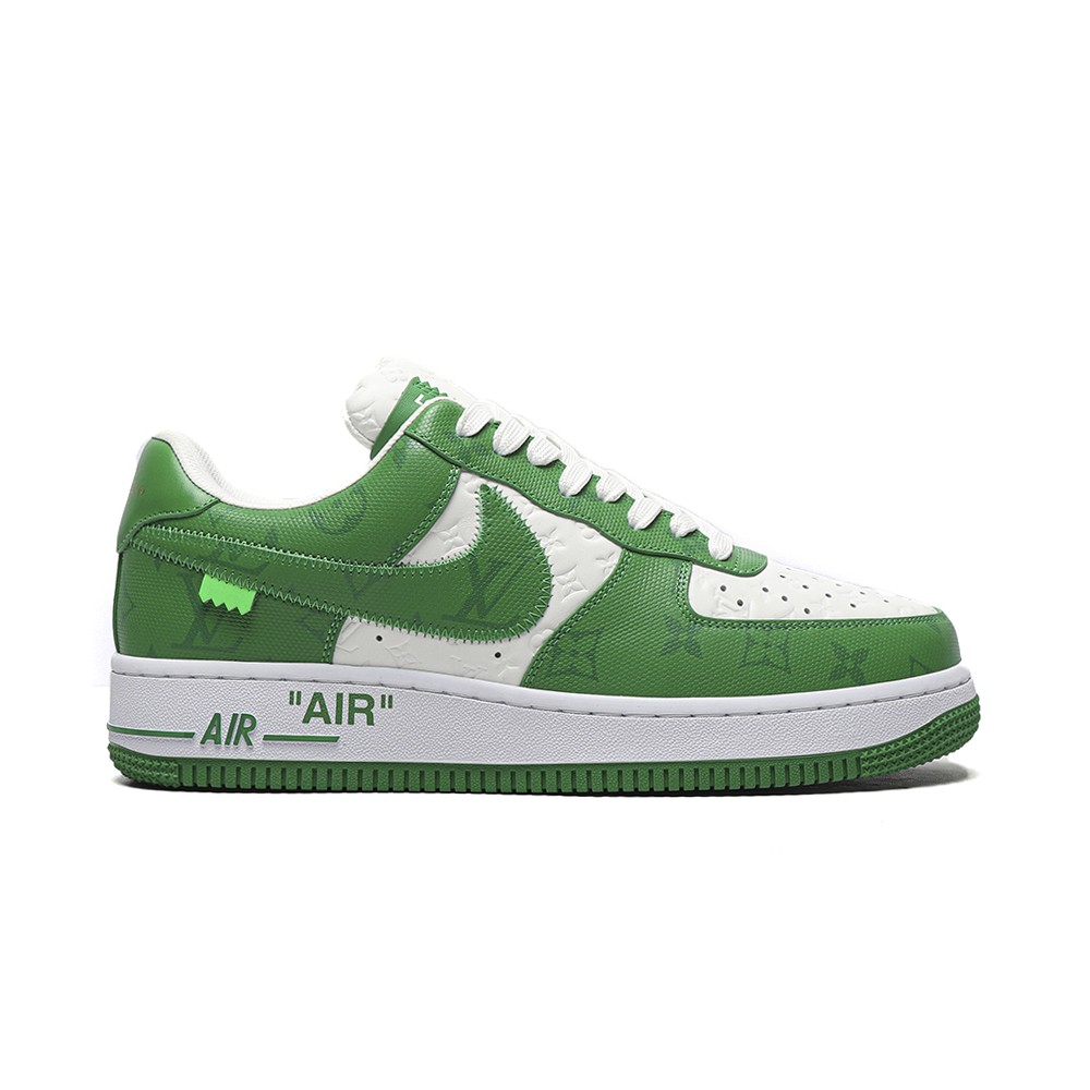TBkicks Louis Vuitton Nike Air Force 1 Low By Virgil Abloh White Green