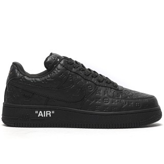 TBkicksLou1s Vu1tton Nike Air Force 1 Low By Virgil Abloh Black
