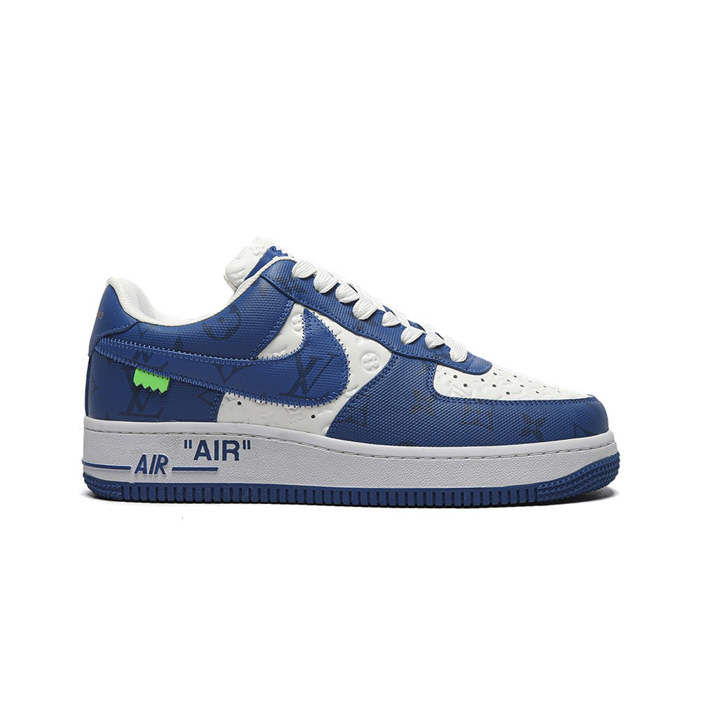 TBkicksLou1s Vu1tton Nike Air Force 1 Low By Virgil Abloh White Royal