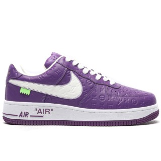 TBkicksLou1s Vu1tton Nike Air Force 1 Low By Virgil Abloh Purple