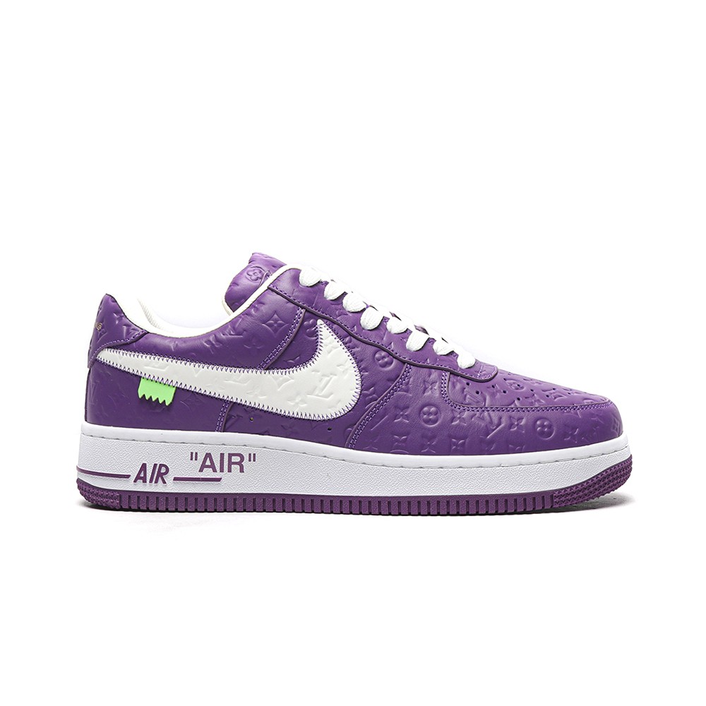 TBkicksLou1s Vu1tton Nike Air Force 1 Low By Virgil Abloh Purple