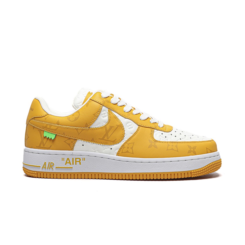 TBkicksLou1s Vu1tton Nike Air Force 1 Low By Virgil Abloh White Yellow