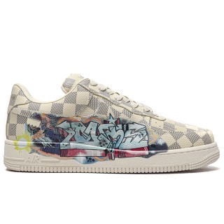 TBkicksLou1s Vu1tton Nike Air Force 1 Low By Virgil Abloh Graffiti