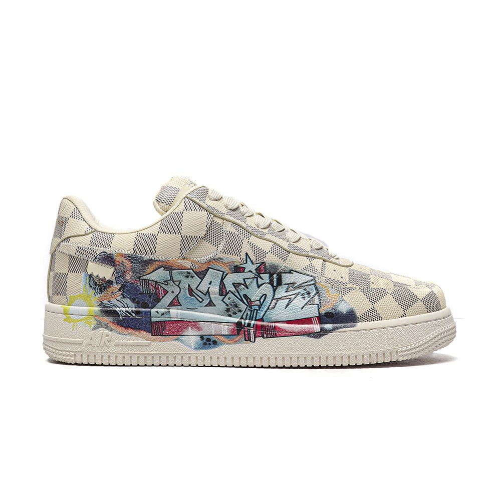 TBkicksLou1s Vu1tton Nike Air Force 1 Low By Virgil Abloh Graffiti