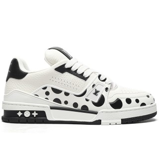 TBkicks L0*1S V*1TT0N Trainer White/Black Dots