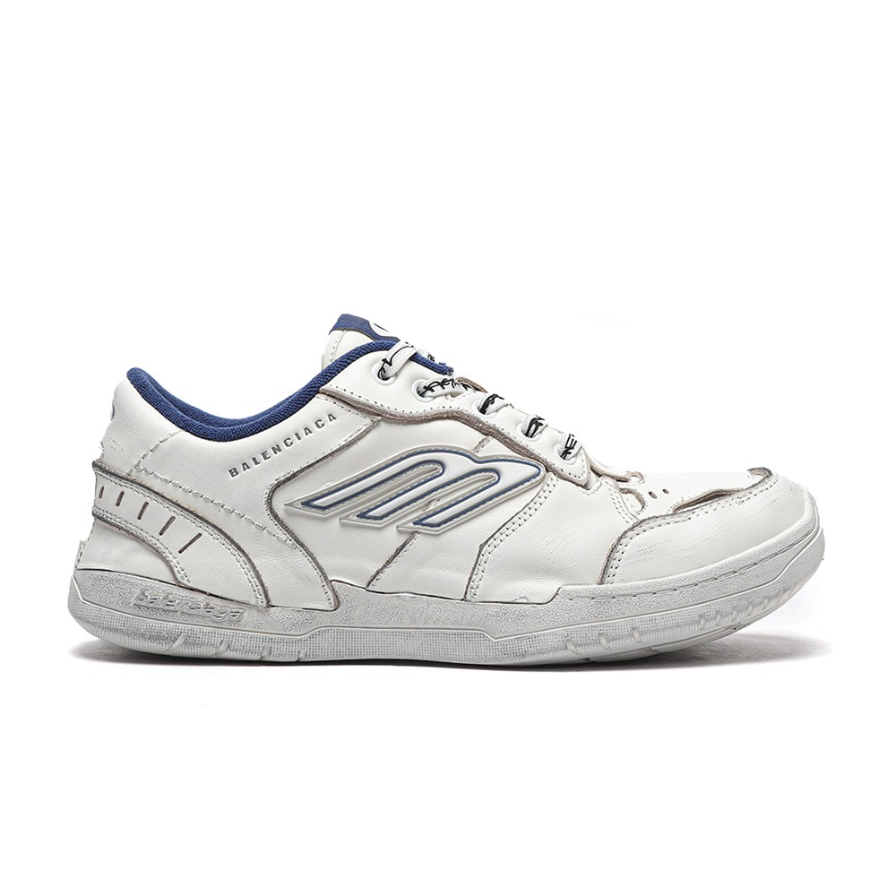 TBkicks Ba1enci*ga Hamptons Worn-out Sneaker White/Blue