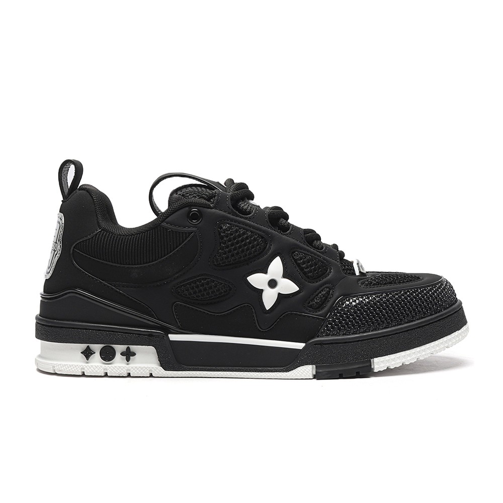 TBkicks L0*1S V*1TT0N Skate Sneaker Black White