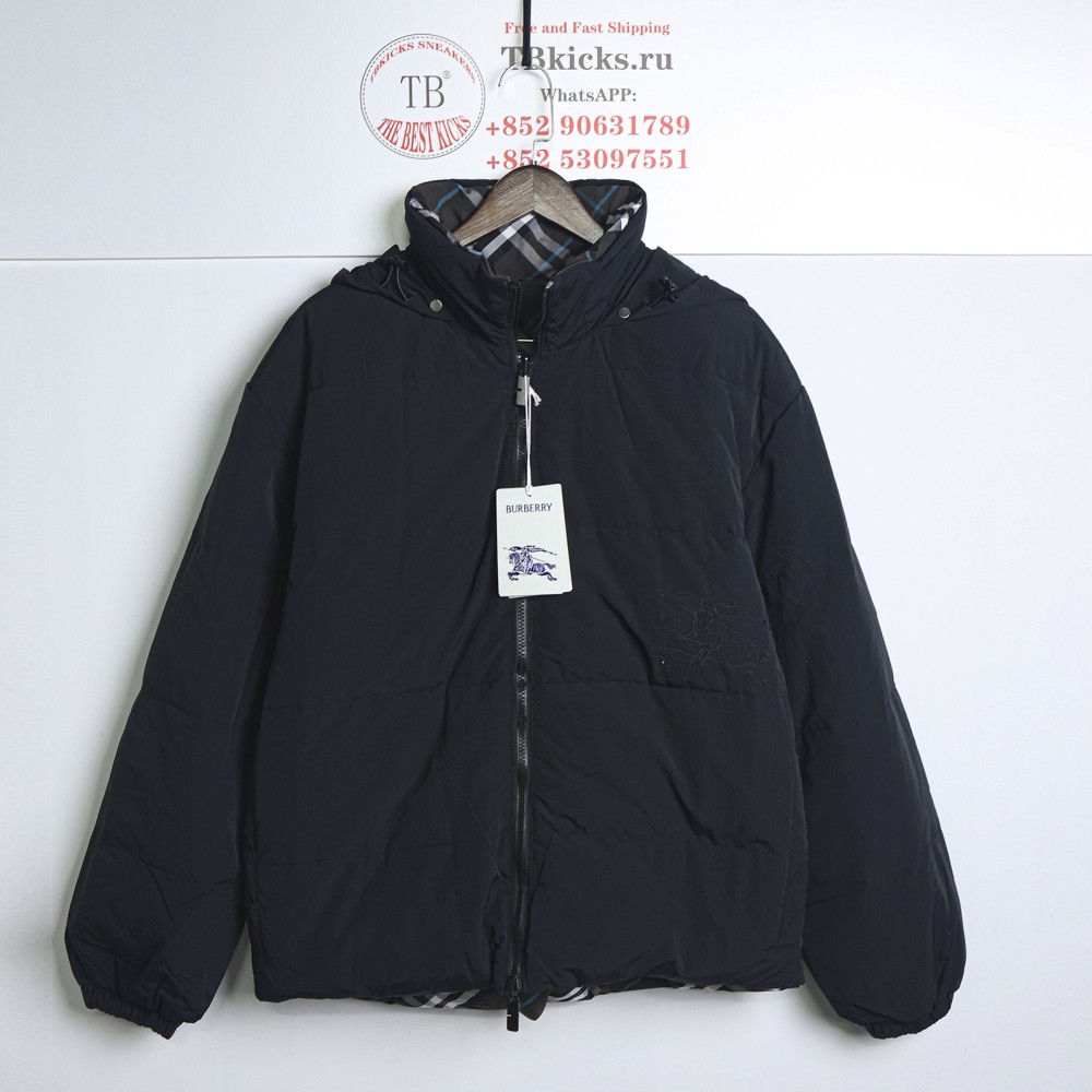 TBKicks Burberry Reversible Down Jacket Black/Grey