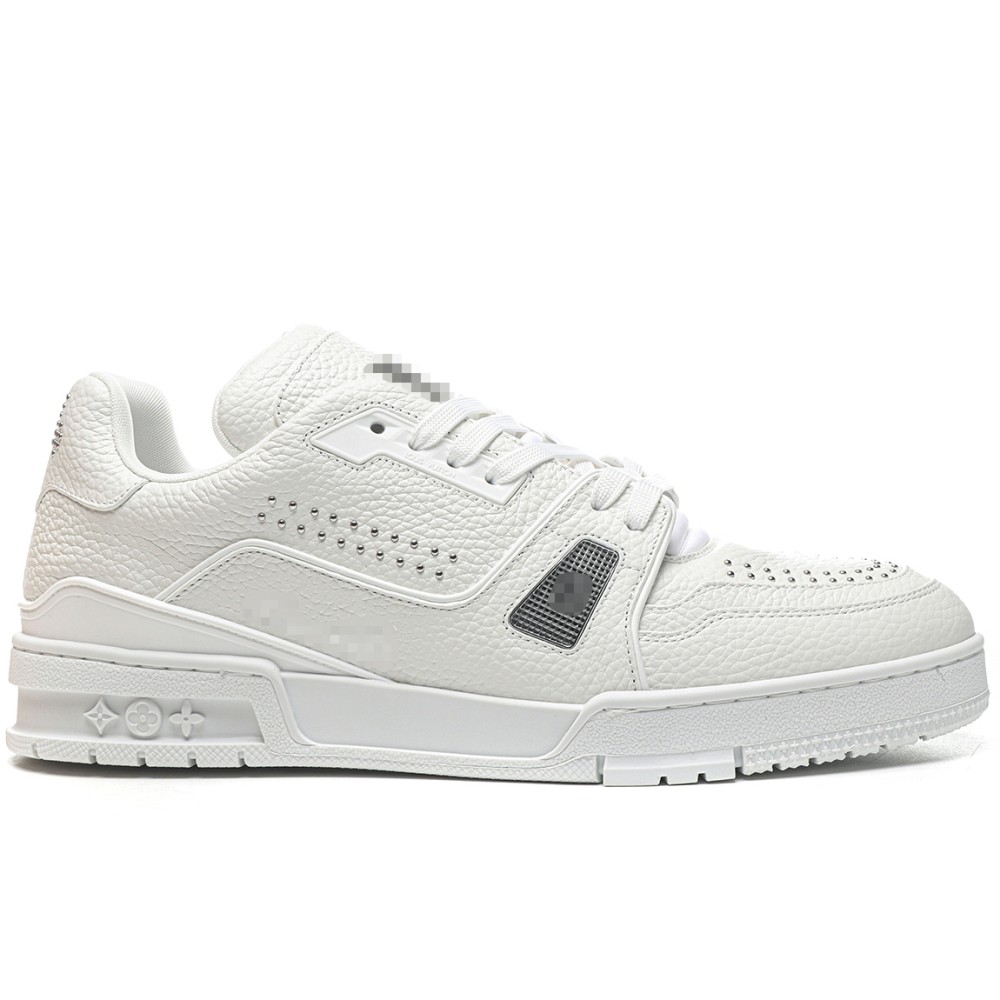 TBkicksLou1s Vu1tton Trainer Sneaker Metal Signatures White