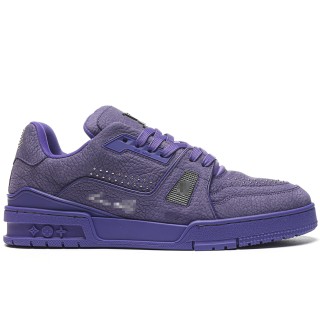 TBkicksLou1s Vu1tton Trainer Sneaker Metal Signatures Purple