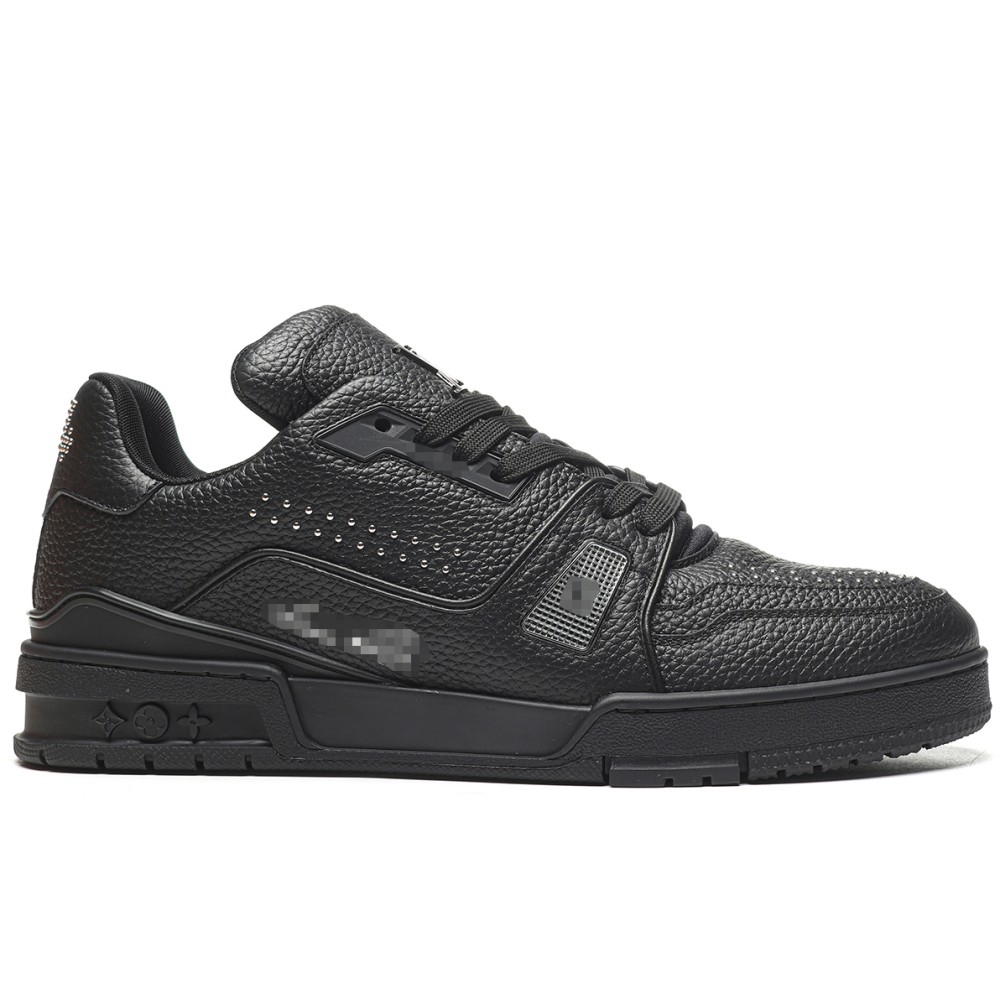 TBkicksLou1s Vu1tton Trainer Sneaker Metal Signatures Black