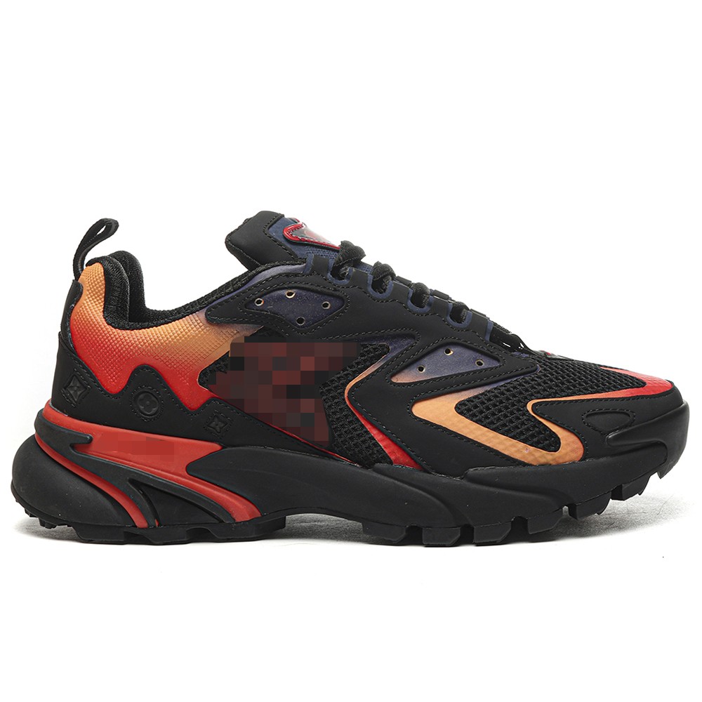 TBkicksLou1s Vu1tton Runner Tatic Sneakers Black/Orange