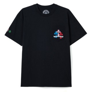 TBkicks Chr0me Hearts FW23 Logo Pattern Short Sleeves Black