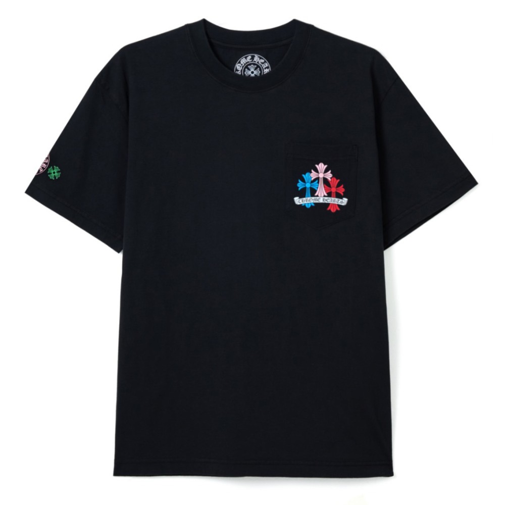 TBkicks Chr0me Hearts FW23 Logo Pattern Short Sleeves Black