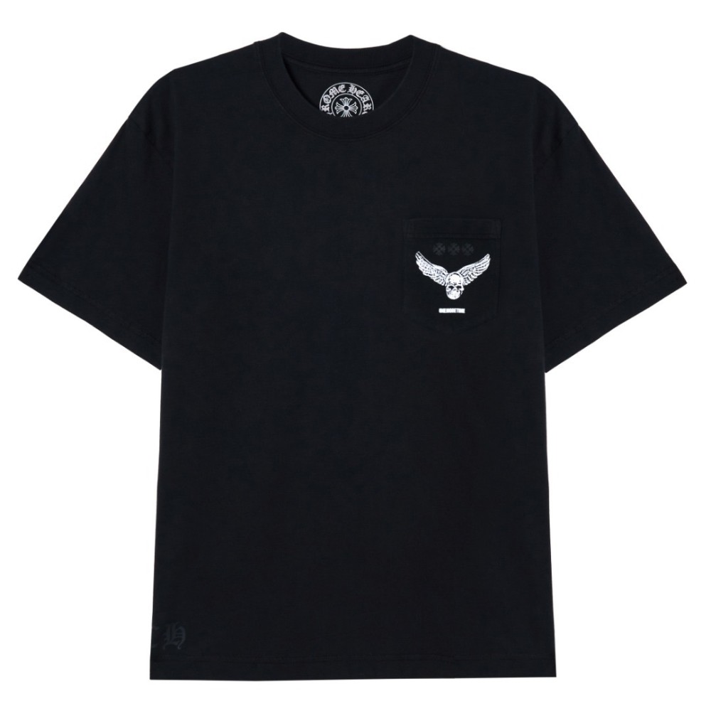 TBkicks Chr0me Hearts FW23 Logo Pattern Short Sleeves Black