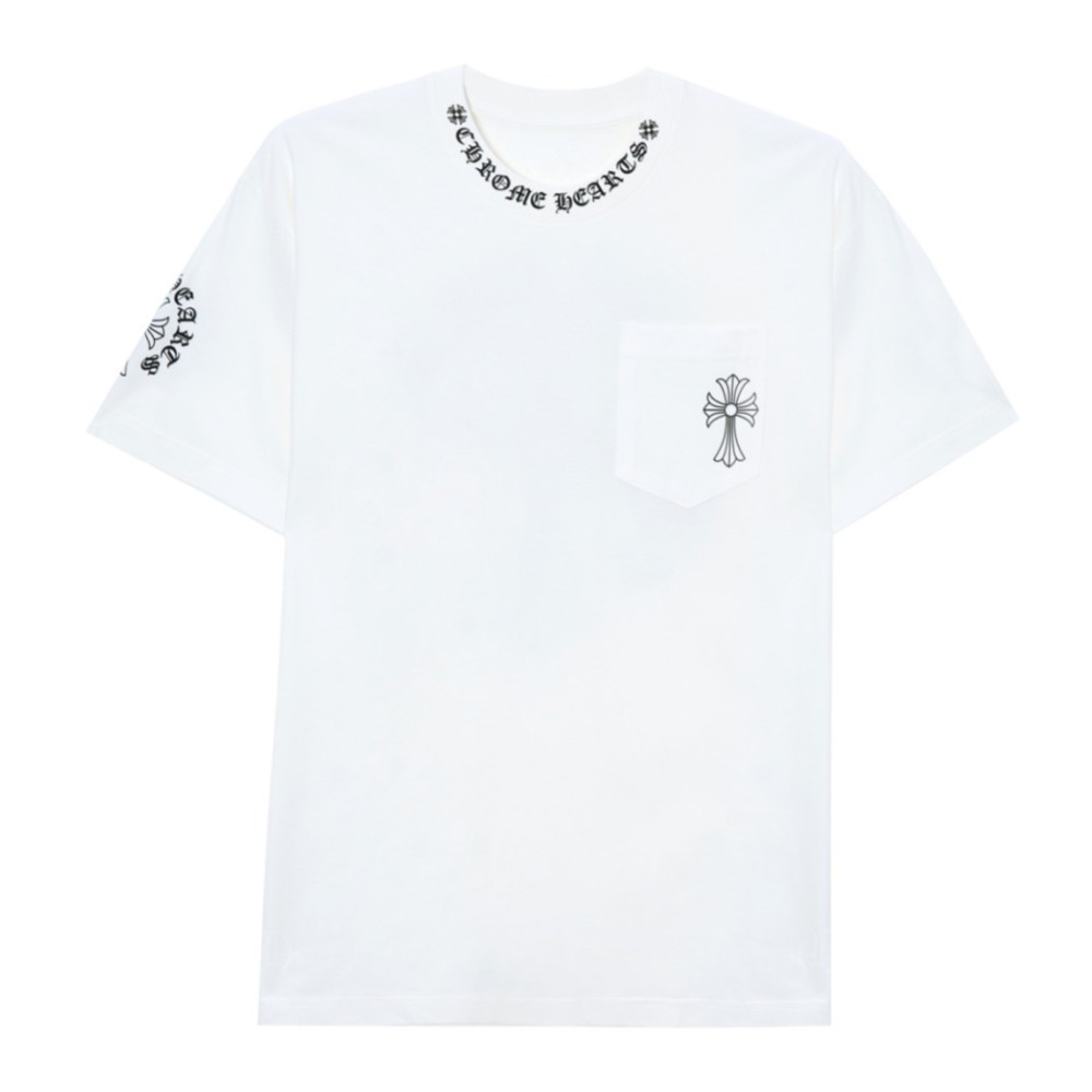 TBkicks Chr0me Hearts FW23 Logo Pattern Short Sleeves Black