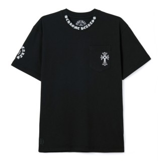 TBkicks Chr0me Hearts FW23 Logo Pattern Short Sleeves Black