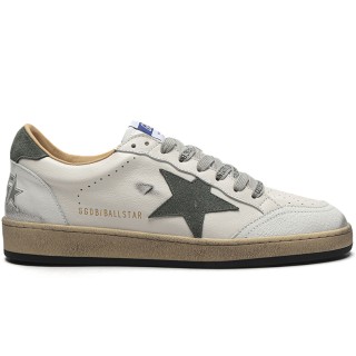 TBkicks Golden G00seBall Star Grey Suede Star White Sneakers