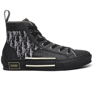 TBkicks D10R B23 High Top Canvas Oblique Black
