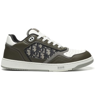 TBkicks D10R B27 Low Olive Cream Beige Black Dior Oblique Jacquard