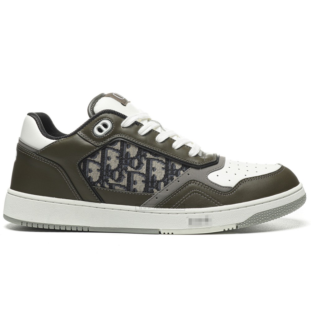 TBkicks D10R B27 Low Olive Cream Beige Black Dior Oblique Jacquard