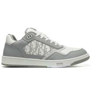 TBkicks D10R B27 Low Gray White Oblique Leather
