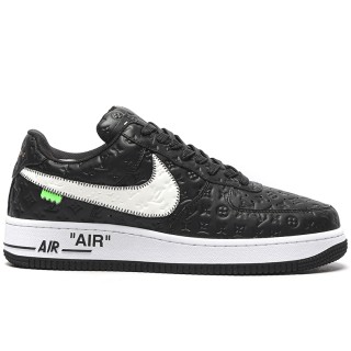 TBkicksLou1s Vu1tton Nike Air Force 1 Low By Virgil Abloh White Black